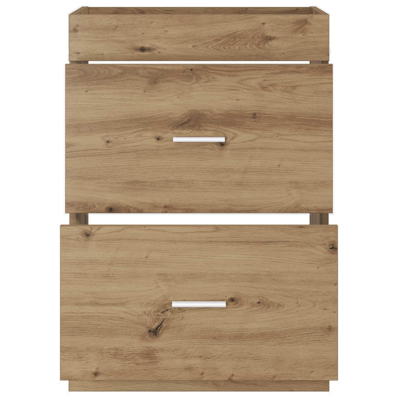56cm Bathroom Vanity Base Only, Artisan Oak
