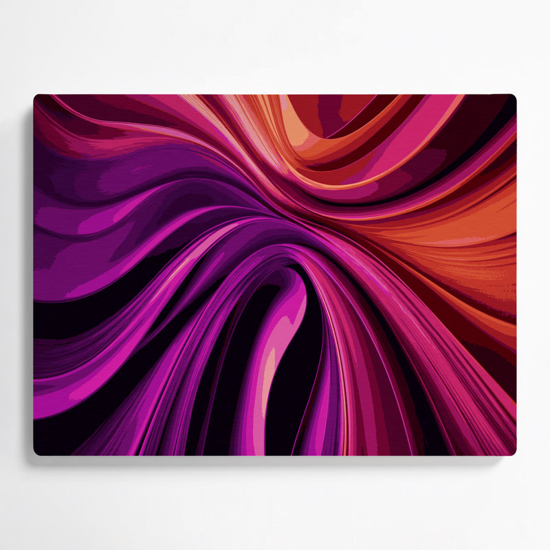Gradient Abstract 21, art mural en métal mauve, H 16 po x l 20 po