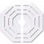 Médaillon de plafond contemporain en PVC Westin-36078450