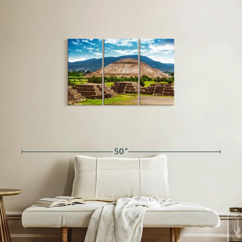Lilie Aztec Pyramid, 20" H x 33" W