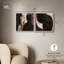 Duality of Forms Set Canvas Print Beige Wall Decor Set by Art Remedy, Black Frame, 12 x 12-411285051-411285000