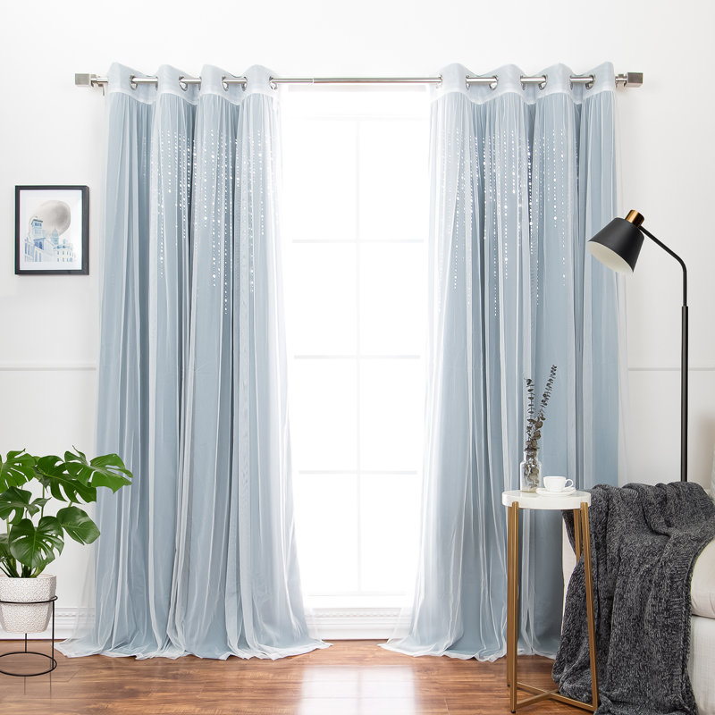 Exzavion Room Darkening Curtain, Mingreen