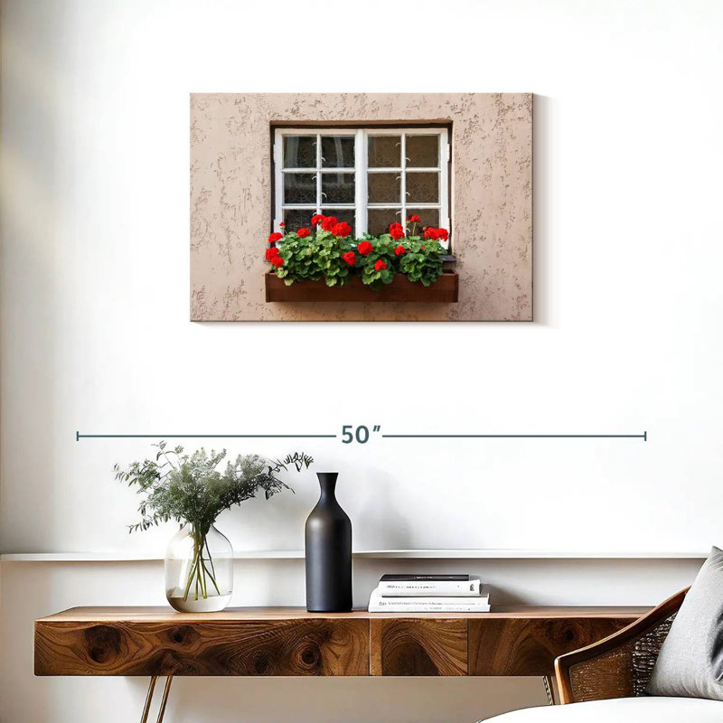 Fleur de fenêtre, H 20 po x l 30 po