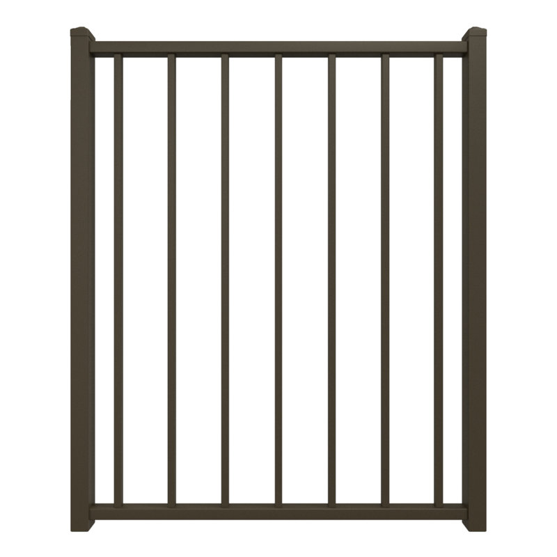Barrière en acier Fe26, H 40 po x l 35 po, Bronze