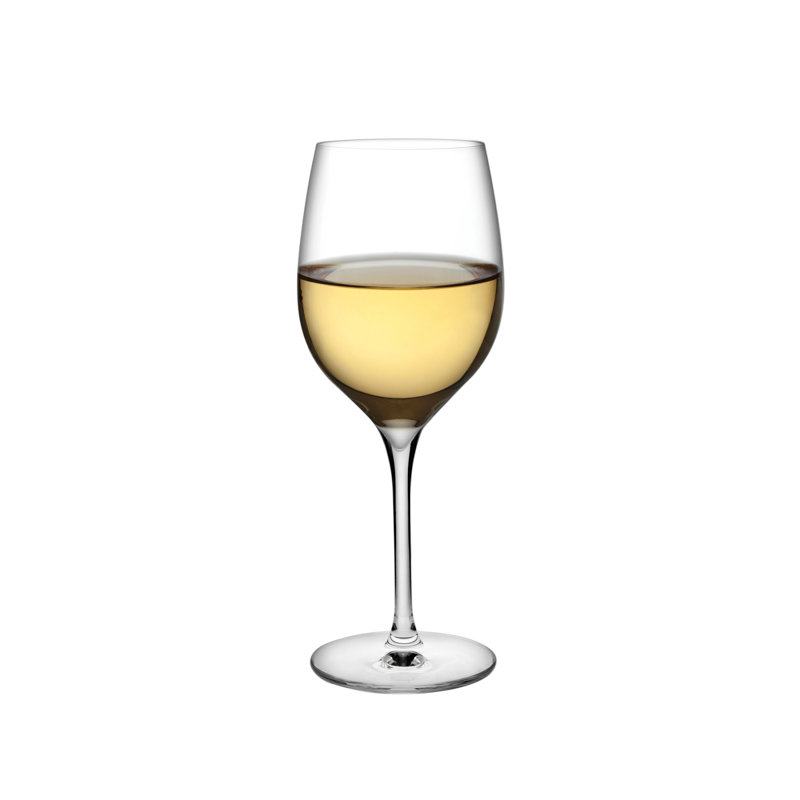 Elegant Clear Crystal White Wine Glasses Set of 2
