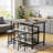 Grondin 47.24" Iron Kitchen Island Set-1016833062