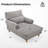 Upholstered Chaise Lounge With Adjustable Backrest