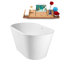 Baignoire autoportante 51 po avec drain interne Streamline-101413149