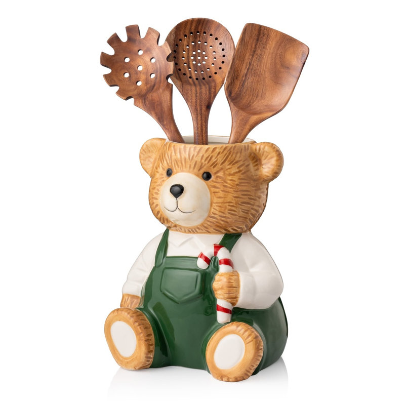 Holiday Bear Utensil Tool Croc