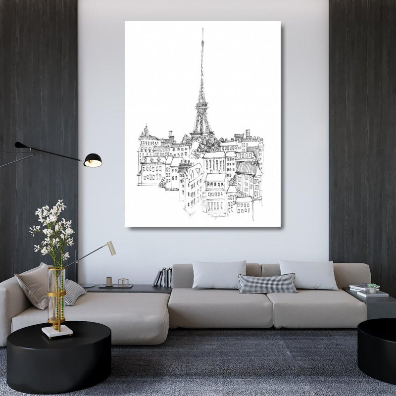 Eiffel Tower, 48" H x 36" W