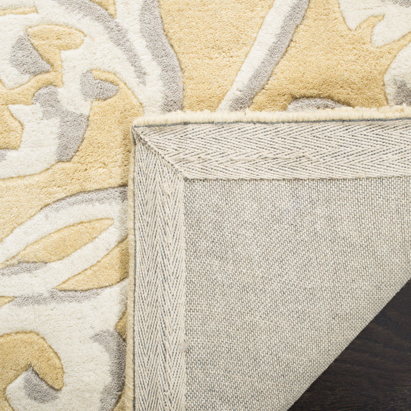 Avalon Vine Martha Stewart Hand Tufted Wool Floral Rug, Rectangle 8' x 10'