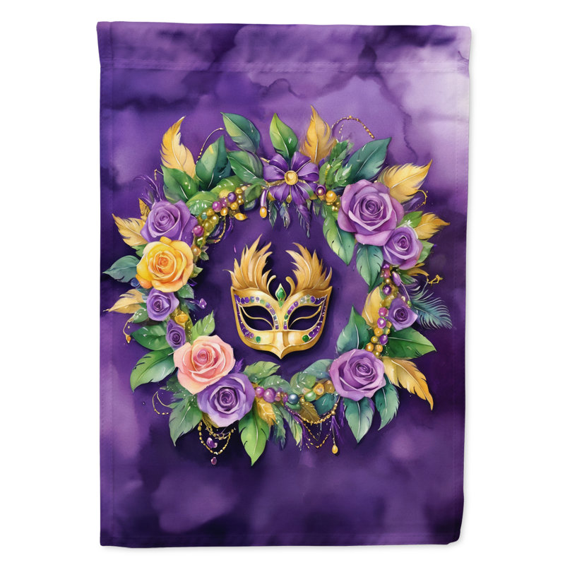 Drapeau de jardin double en polyester H 15,5 po x l 11,25 po