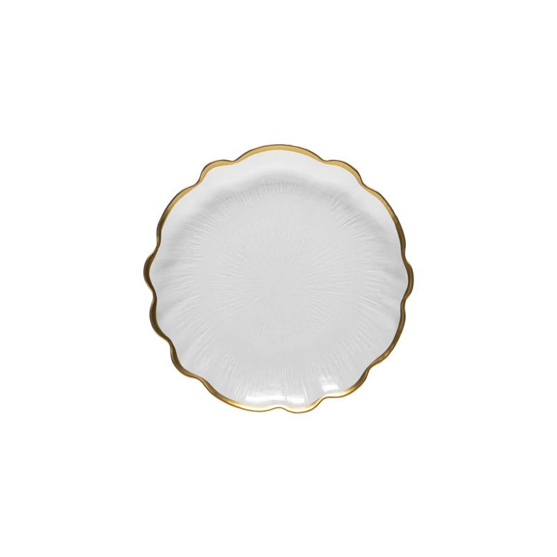 Glass Rimmed Salad Plate