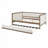 Upholstered Daybed with Trundle and Nailhead Decoration