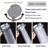 Shanmuyin Square Shower Set - 8"/10" Rain Head + 3-Function Handheld & Adjustable Arm