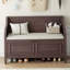 Banc de rangement rustique multifonctionnel (espresso)-698614437