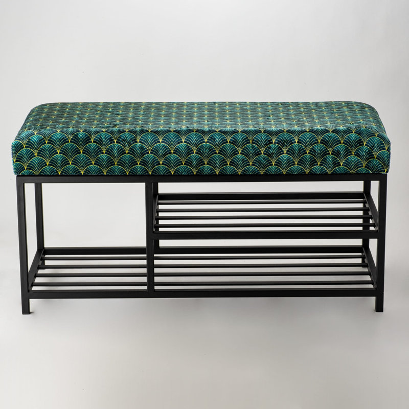 Belmoor Velvet Upholstered Storage Bench, H40 x W60 x D40cm