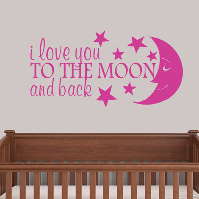 Adhésif décoratif Colstrope I Love You To The Moon and Back