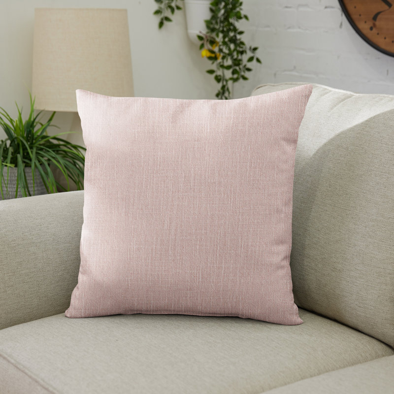 Coussin Andrew, H 16 po x l 16 po, Rosé