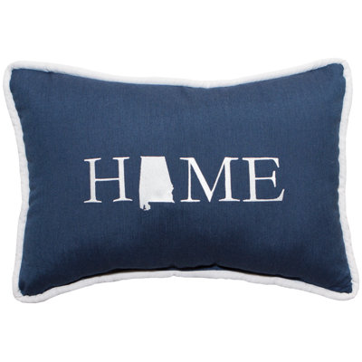 Home State of Alabama Sunbrella Indoor / Outdoor Lumbar Pillow