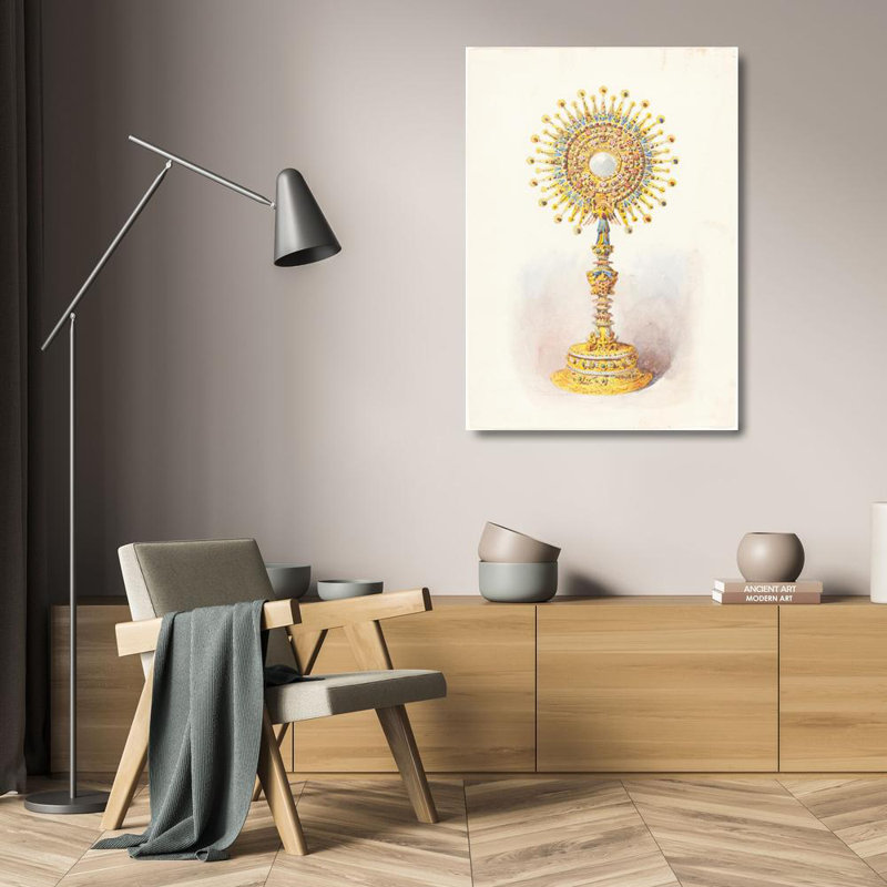 «A Monstrance» par MuseumPrints - Art mural sur toile tendue avec châssis, H 24 po x l 17 po