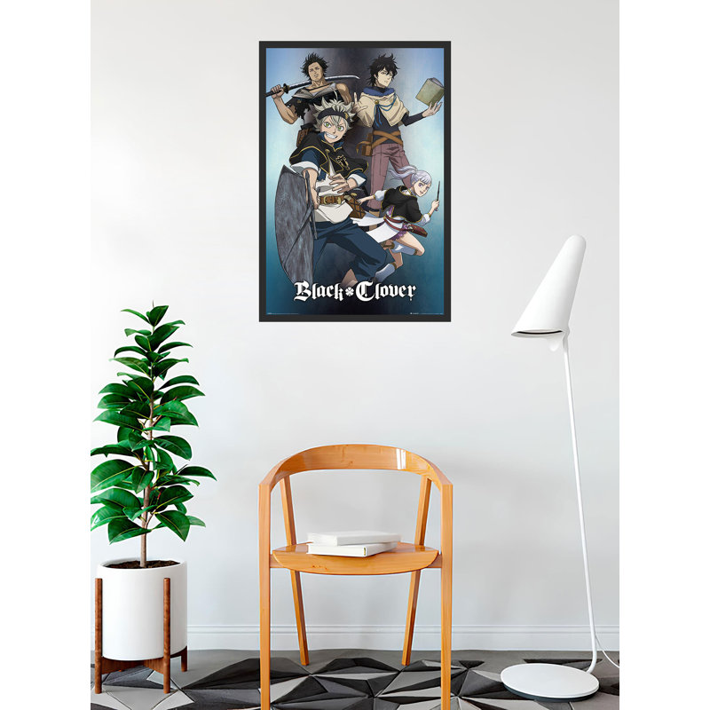 Plexi «Trèfle noir - Magie» sur papier