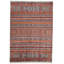 Tapis tribal bourgogne et multicolore 9 x 13