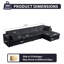 Canapé modulaire en L 145,7 po-1910815837