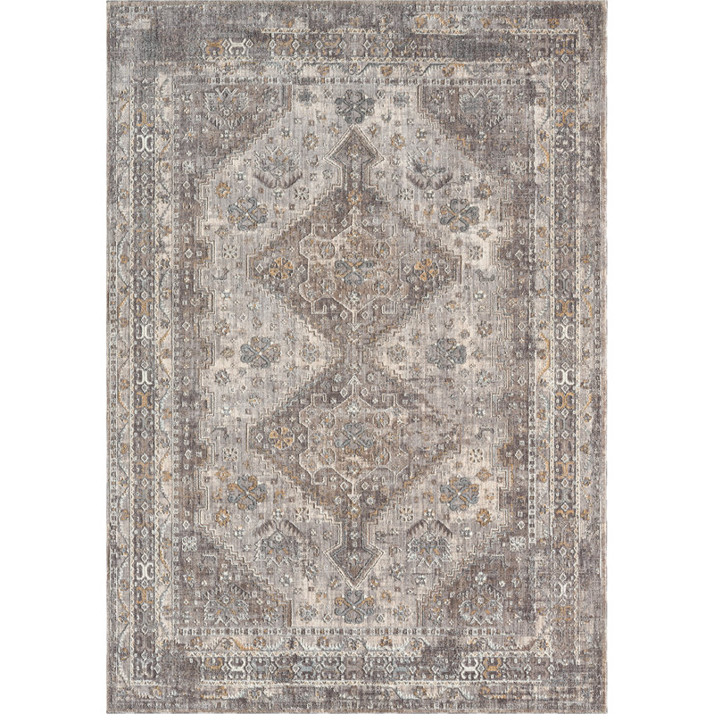 Tapis gris uni 5 pi 3 po x 7 pi 2 po Fanter Crosswinds de United Weavers