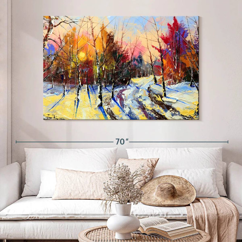 Harnek Snowy Forest, 34" H x 51" W