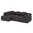 Sectional Sofa Modular Two Piece Couch With Deep Seating And Side Pockets-336306049