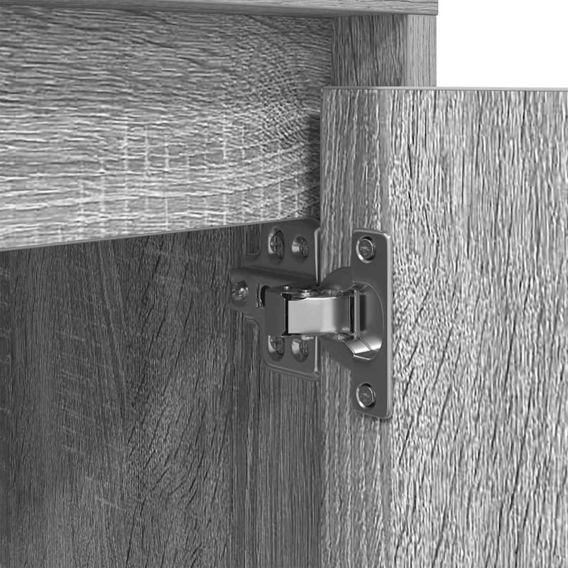 Daphane 38cm W Manufactured Wood Bedside Table, Grey/Sonoma