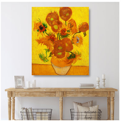 Tournesols par Vincent Van Gogh, reproductions d'art classique sur toile, estampe numérique sur toile, 45 x 36 x 1,5 po