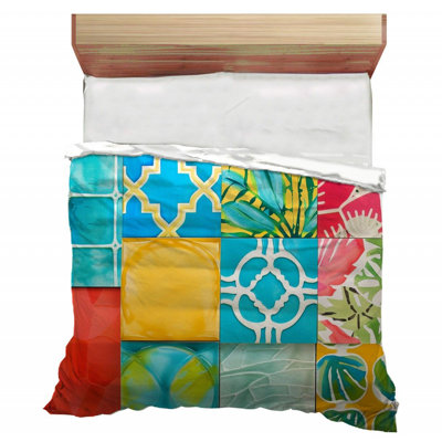 Trendy Floral Plush Microfiber / Polyester Comforter