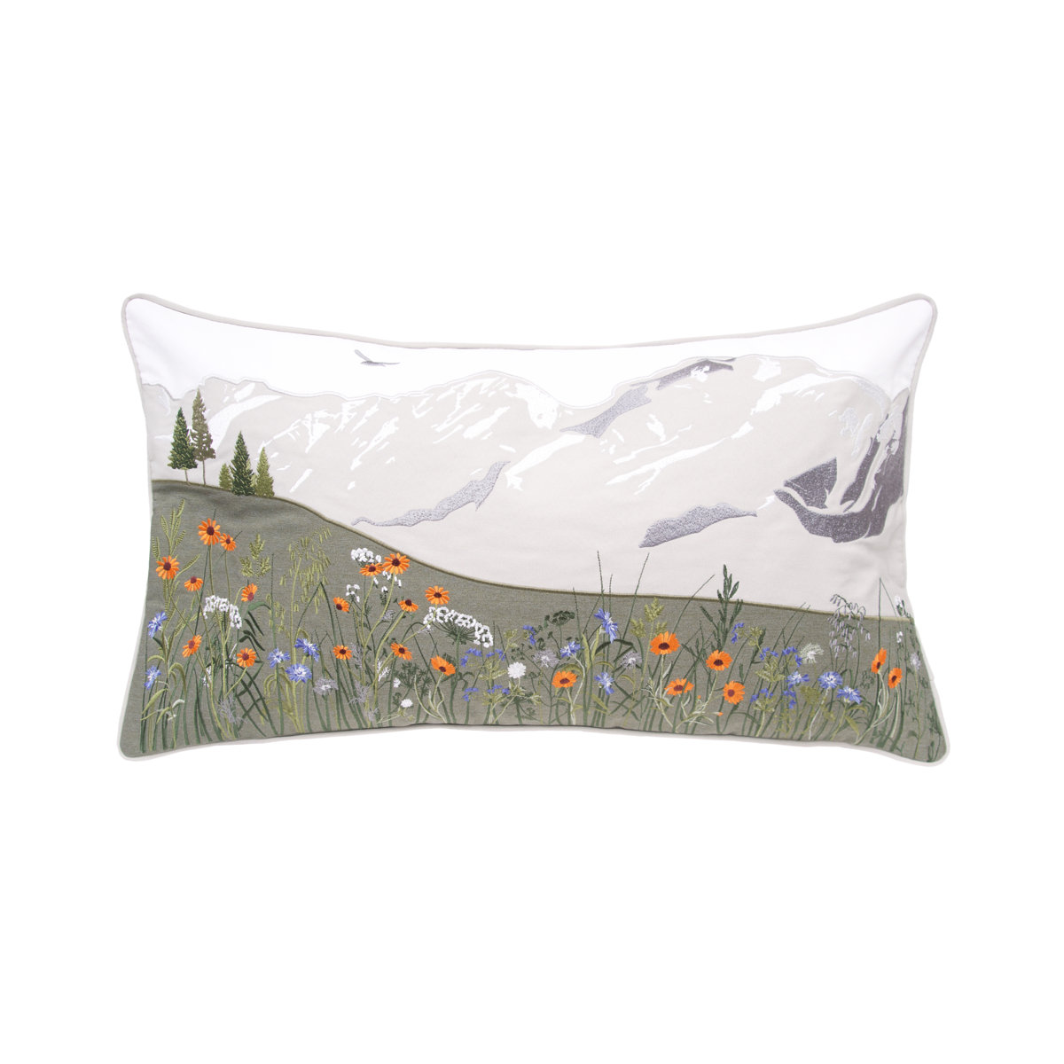 Rightside Design Mountain Wildflowers Lumbar Pillow - Thumbnail 2