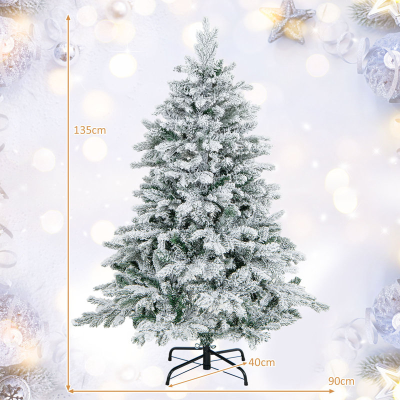 Lighted Artificial Christmas Tree, 4.4' H