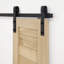 Double Barn Door Solid Oak Wood With Door Hardware-1493899397