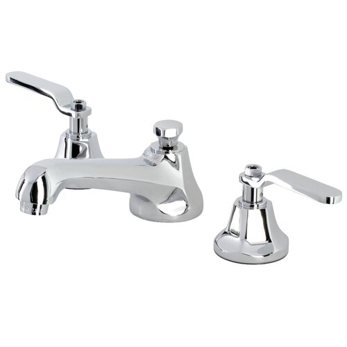 Kingston Brass Whitaker Widespread Bathroom Faucet with Drain Assembly ...