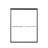56"-60"W*72" H Semi-Frameless Double Sliding Shower Door, Bypass Shower Door-120178733
