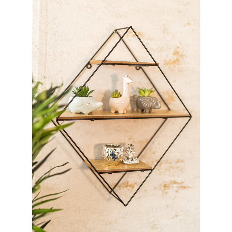 Hagedorn 3 Piece Diamond Bracket Shelf