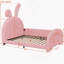 Twin size Upholstered Rabbit-Shape Princess Bed-1880853637-1900656844