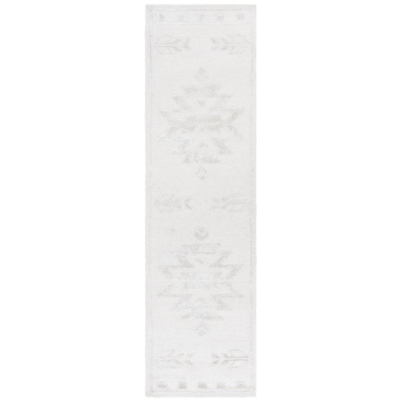 Soho 659 Hand Tufted Wool/Viscose/Cotton Moroccan Rug in Ivory