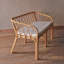 Banc de canapé en rotin rétro
