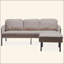 Canapé 3 places en L en polyester avec repose-pieds, canapé rembourré moderne, petits canapés confortables pour les petits espaces: salon, chambre à coucher, bureau, appartement-1788418871