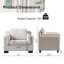 Fauteuil d'appoint rembourré en tissu de 40 po de large avec coussins-236904687