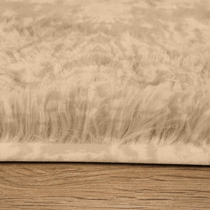 Abbotsen Solid Colour Shag Area Rug, Rectangle 200 x 290cm