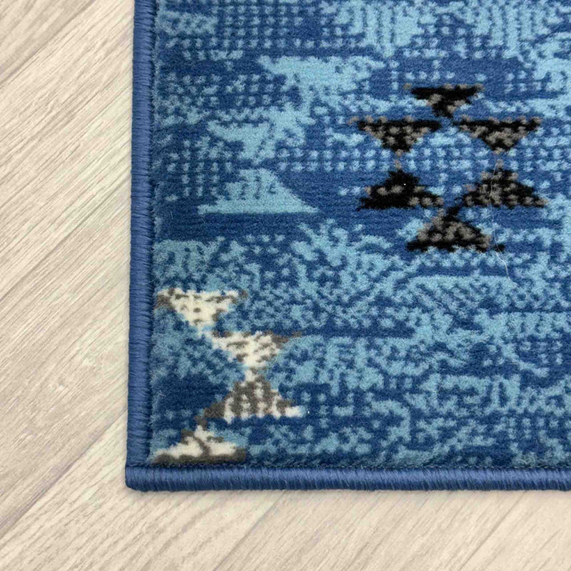 Runner Geometric Area Rug, Runner 60 x 150 cm