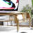 Martha Stewart Thomas Mesh Metal Desktop Monitor Riser Stand With Drawer And Storage