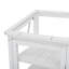 Banc de rempotage avec boîte de rangement mobile et tablettes réglables-674545317