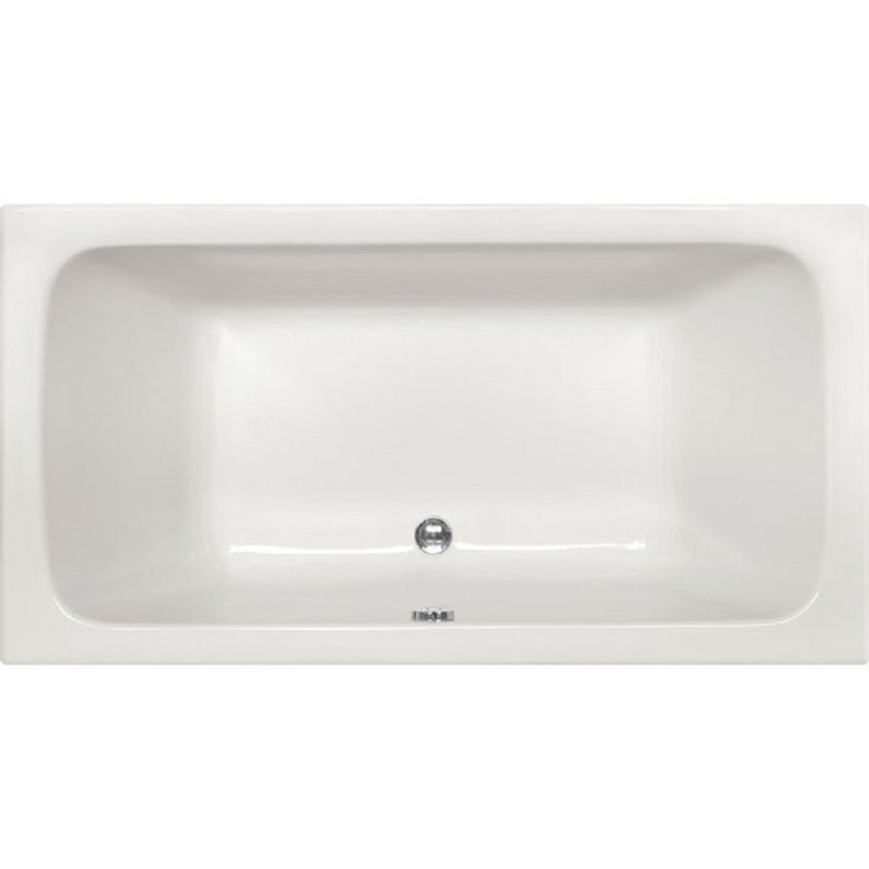 Kira 60'' x 32'' Air Acrylic Bathtub, Biscuit, Polished Brass